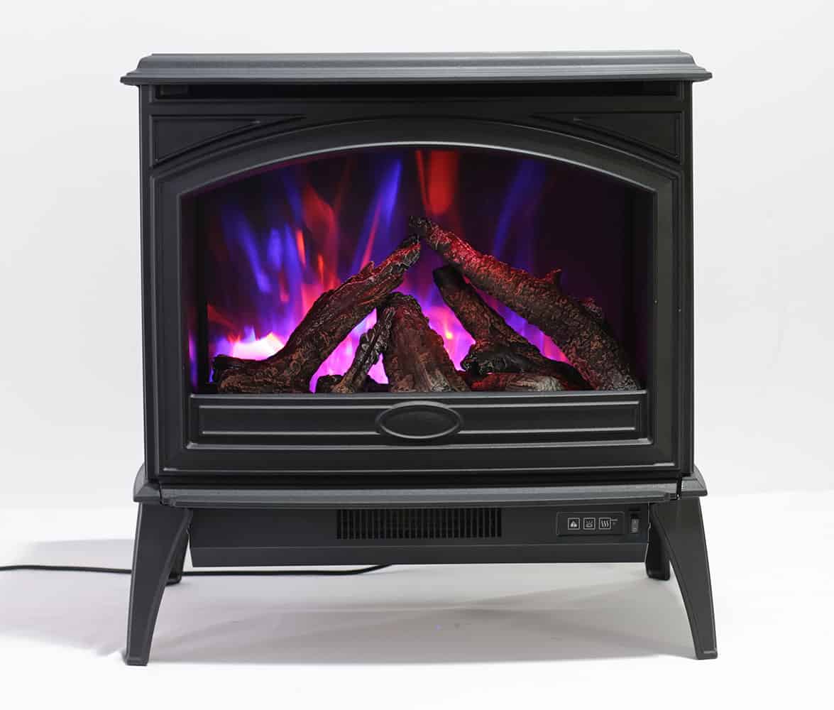 Sierra Flame E70 Cast Iron Freestand Electric Fireplace Crackle