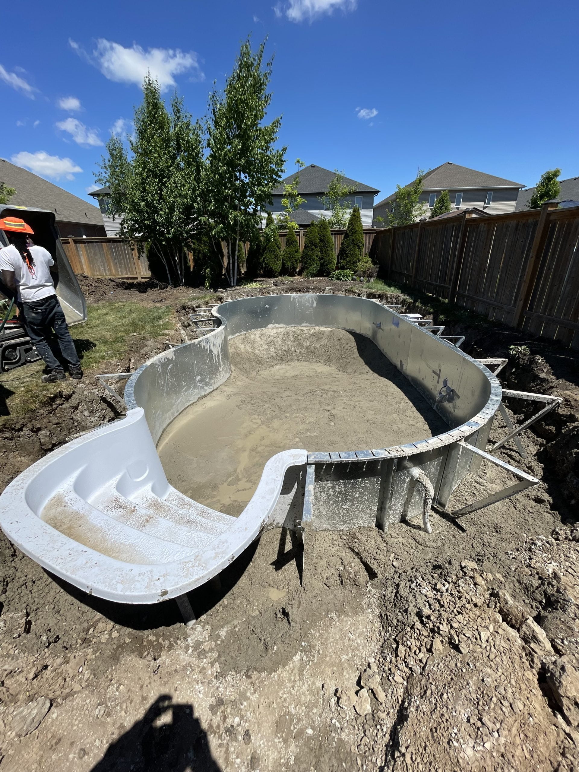 InGround Pool with Custom Pool Shed