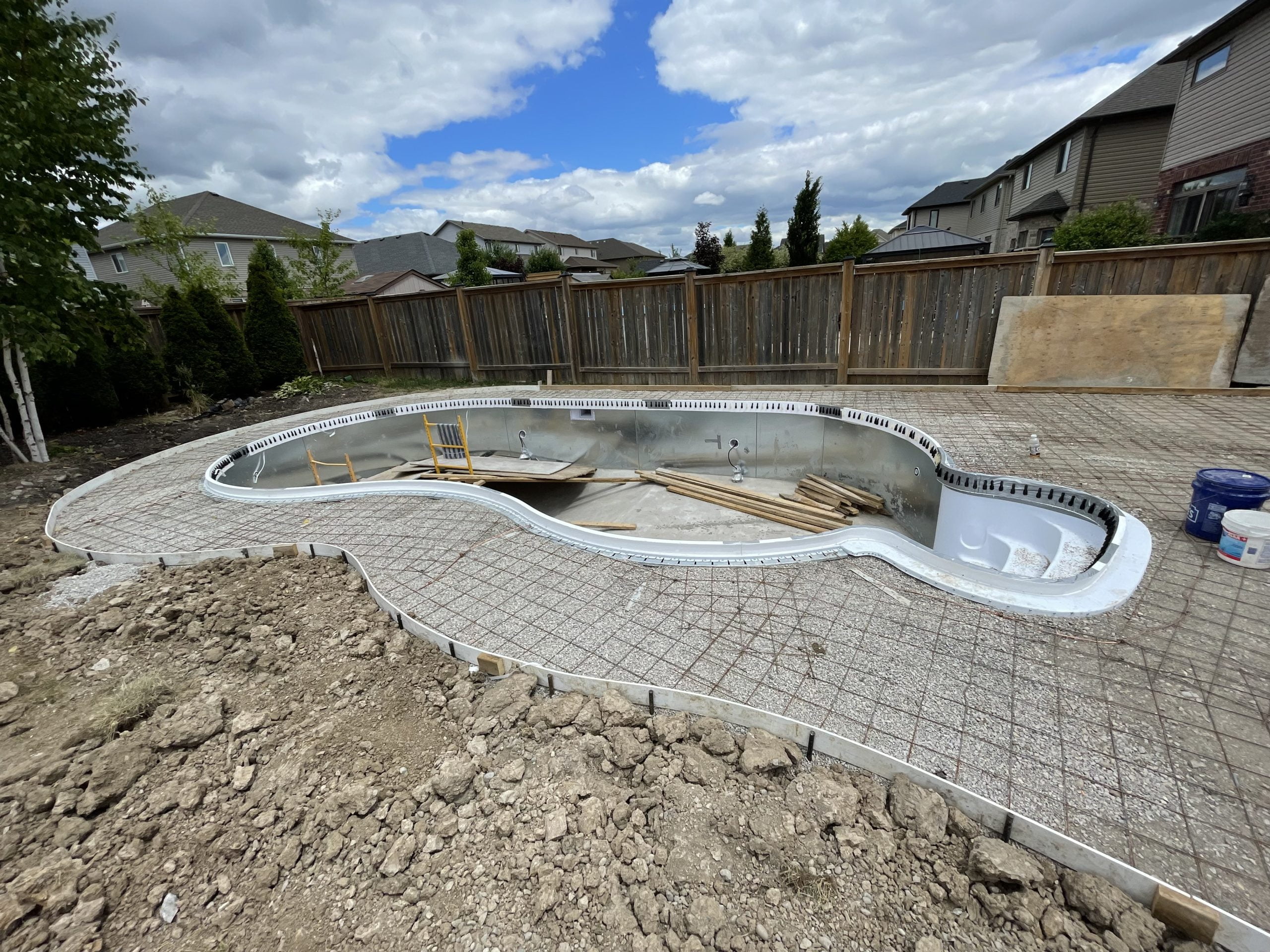 InGround Pool with Custom Pool Shed