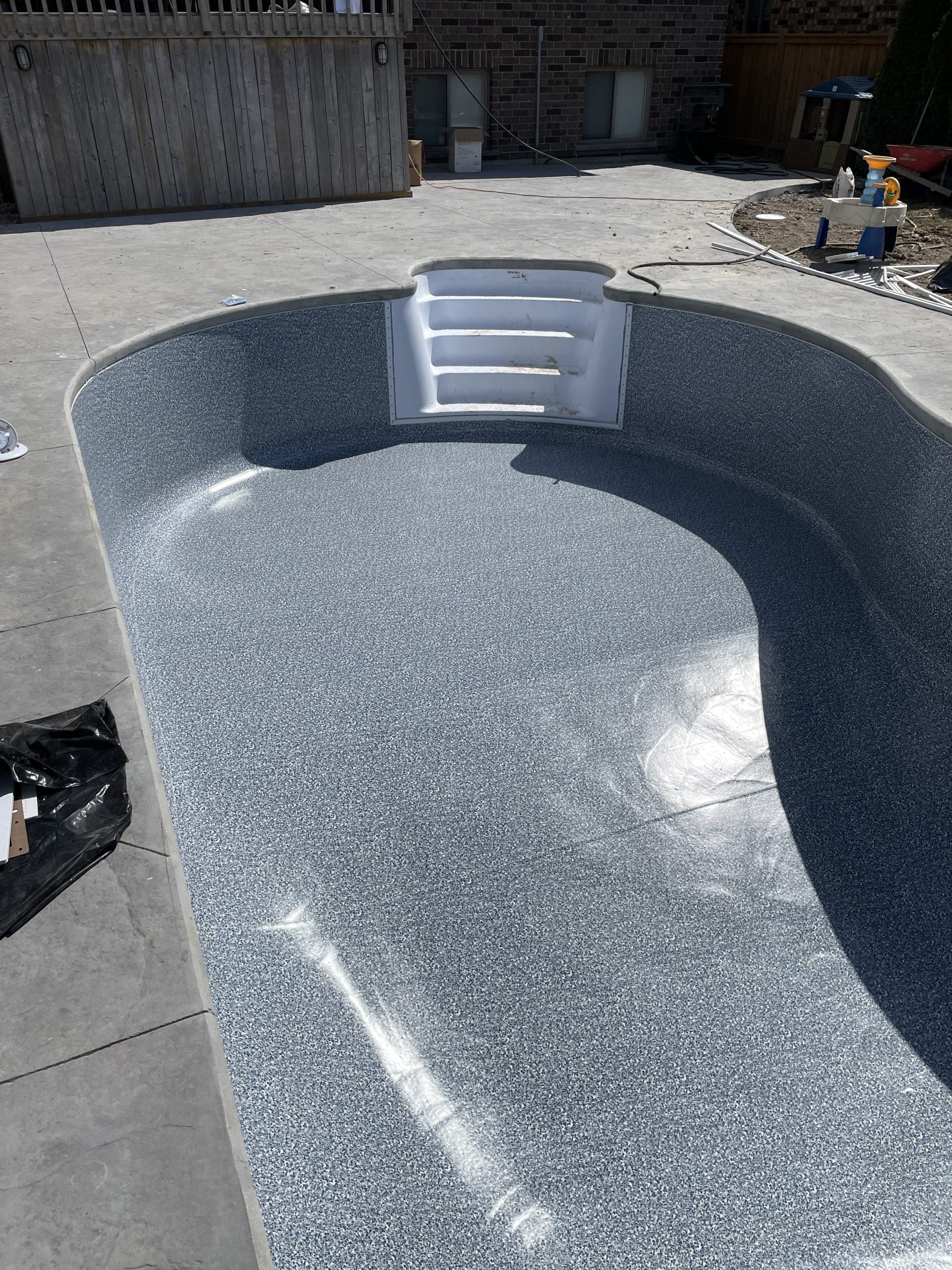 InGround Pool with Custom Pool Shed