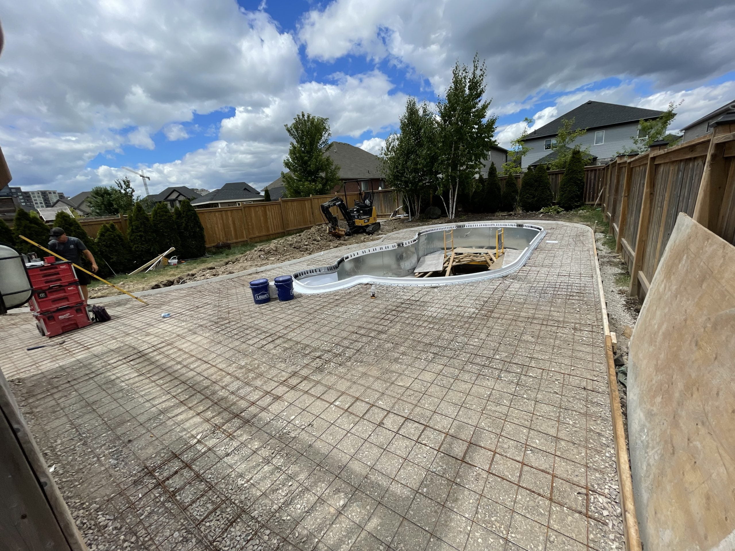 InGround Pool with Custom Pool Shed