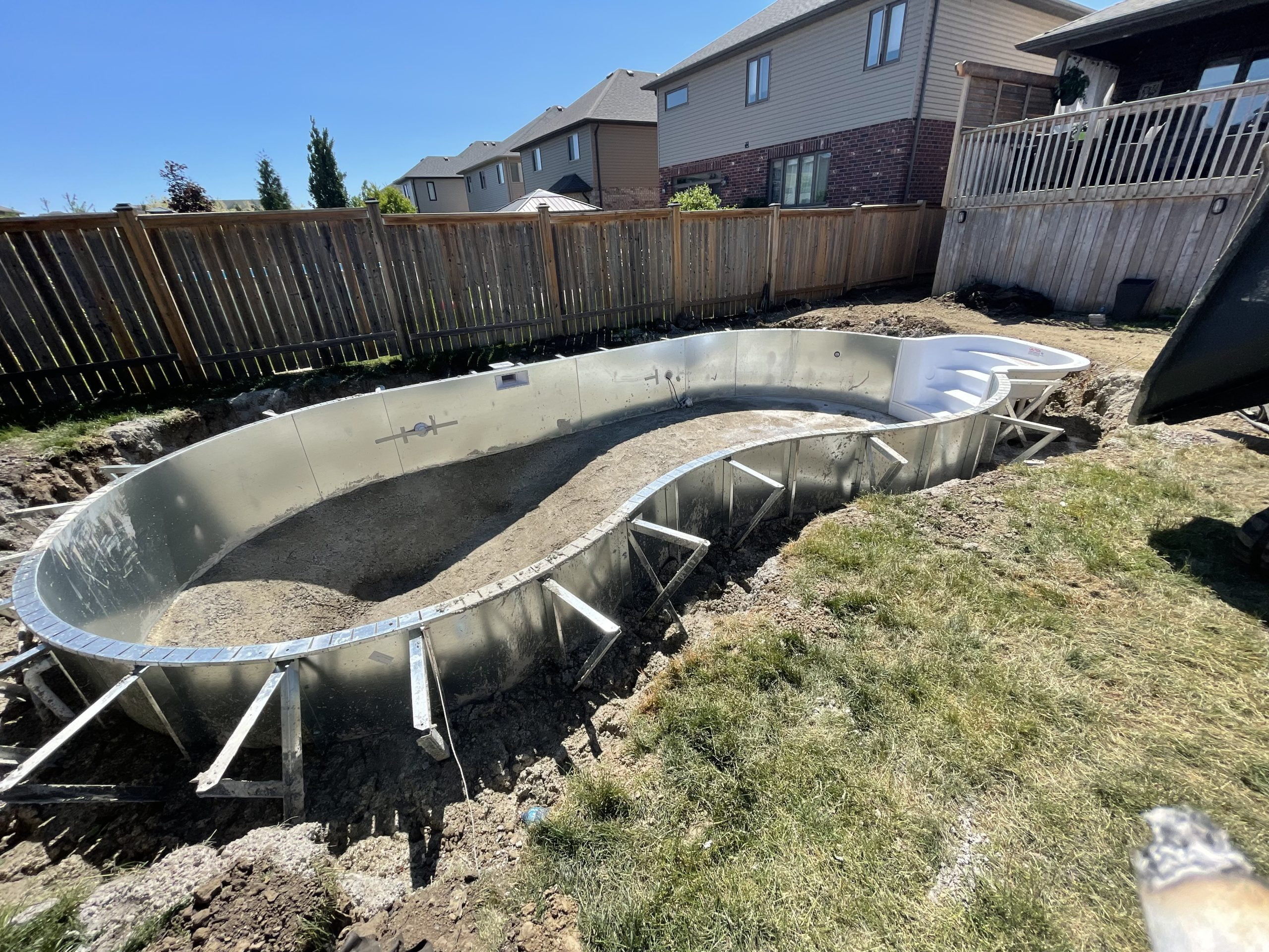 InGround Pool with Custom Pool Shed