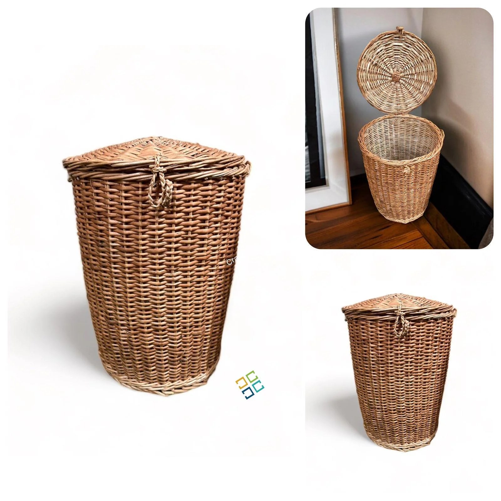 Buy Rattan Wicker Laundry Cane Storage Baskets Craferia