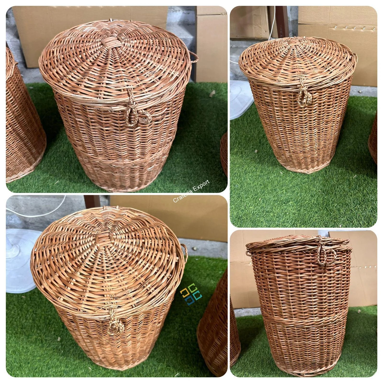 Buy Rattan Wicker Laundry Cane Storage Baskets Craferia