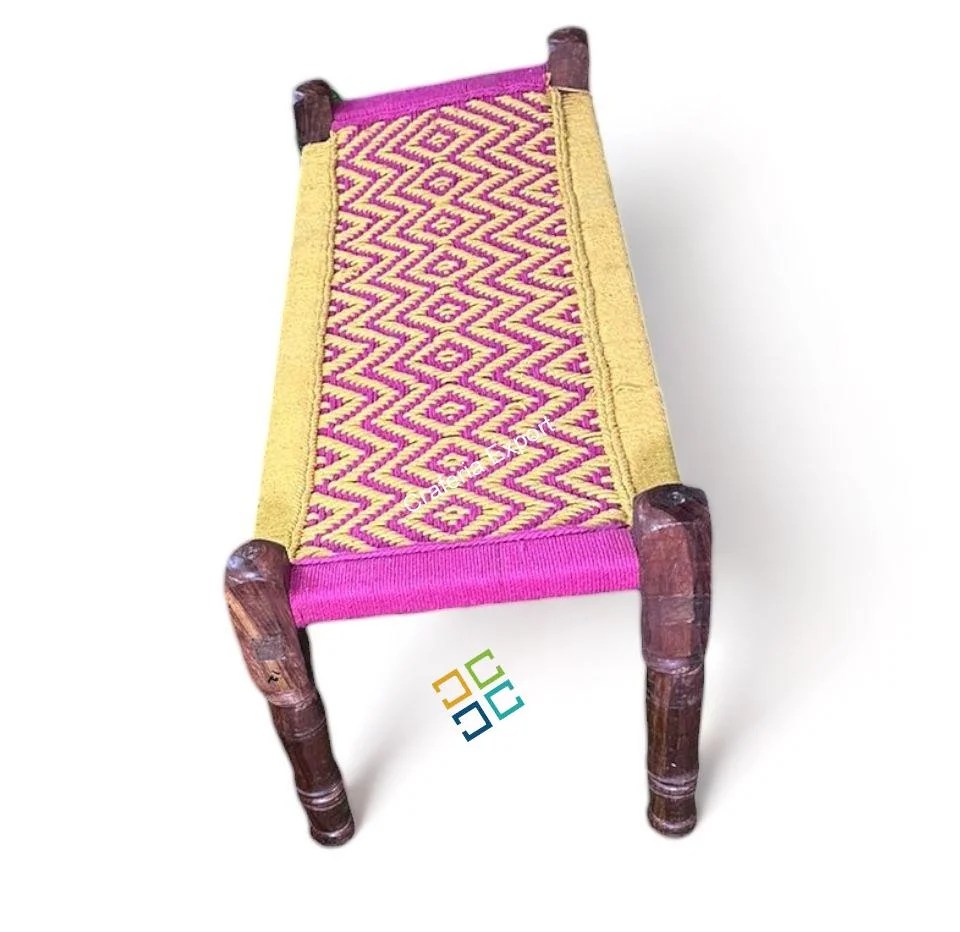 Buy Small Tradtional Charpai khatiya Wooden BenchCraferia