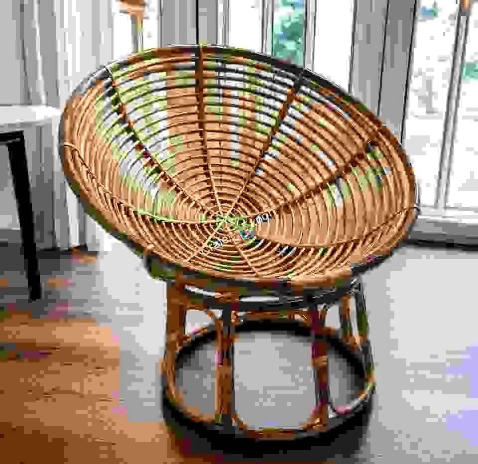 Buy Round Rattan Cane Recliner Chair Indoor Outdoor Craferia