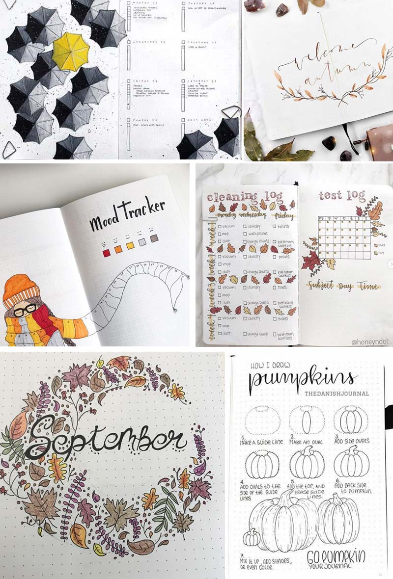 Fall Bullet Journal Examples for Creative People CraftMart