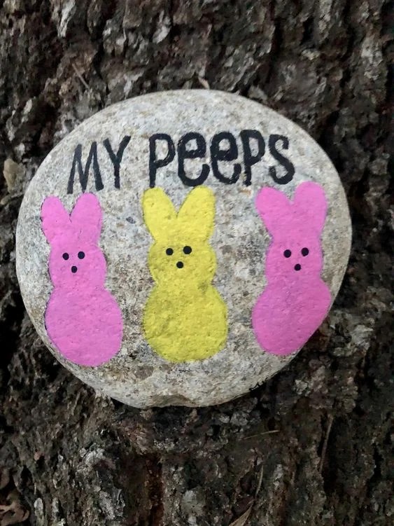 Easter Painted Rocks Craft and Beauty