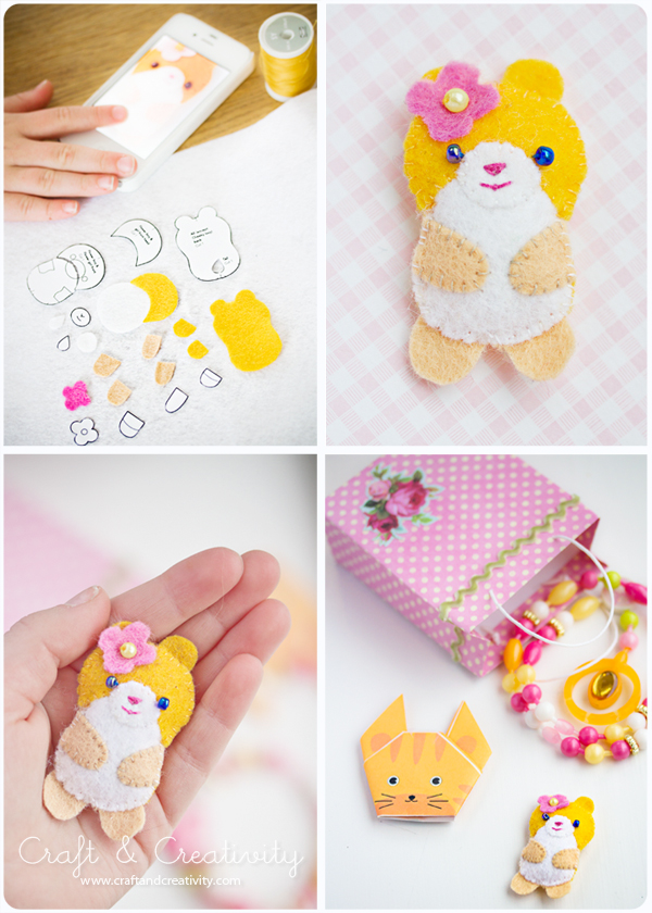 Filthamster Felt hamster Craft & Creativity Pyssel & DIY