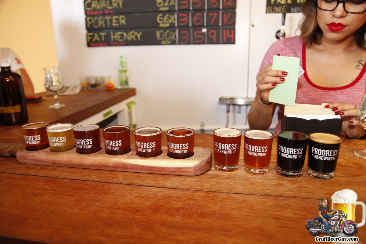 A visit to Progress Brewing and an Angry Horse Brewing tasting party