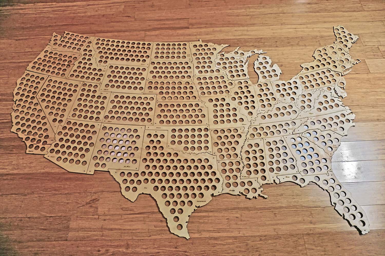 Beer Cap Maps USA Puzzle Map Craft Beer Time
