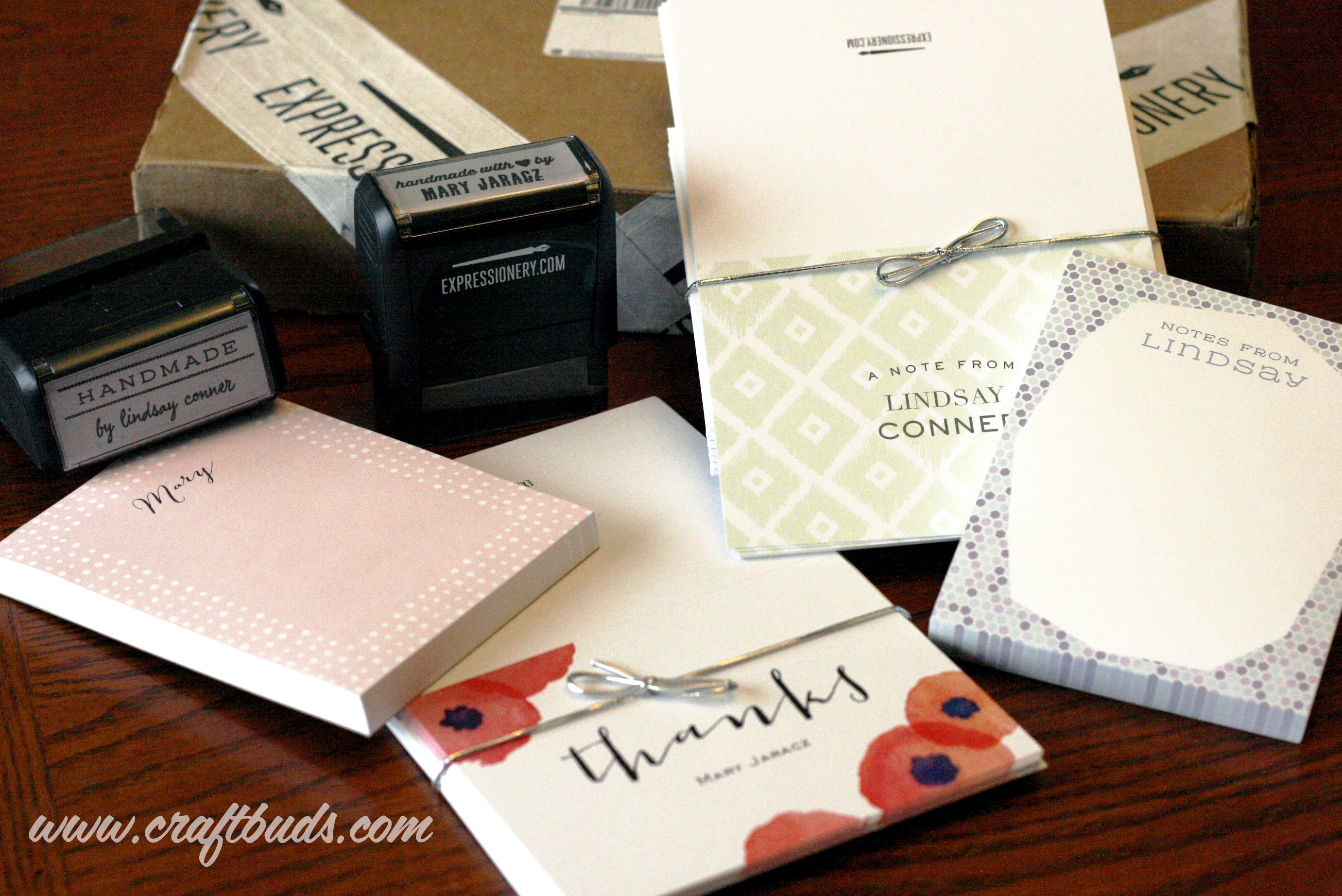 Custom Stamps and Stationery with Expressionery Craftbuds