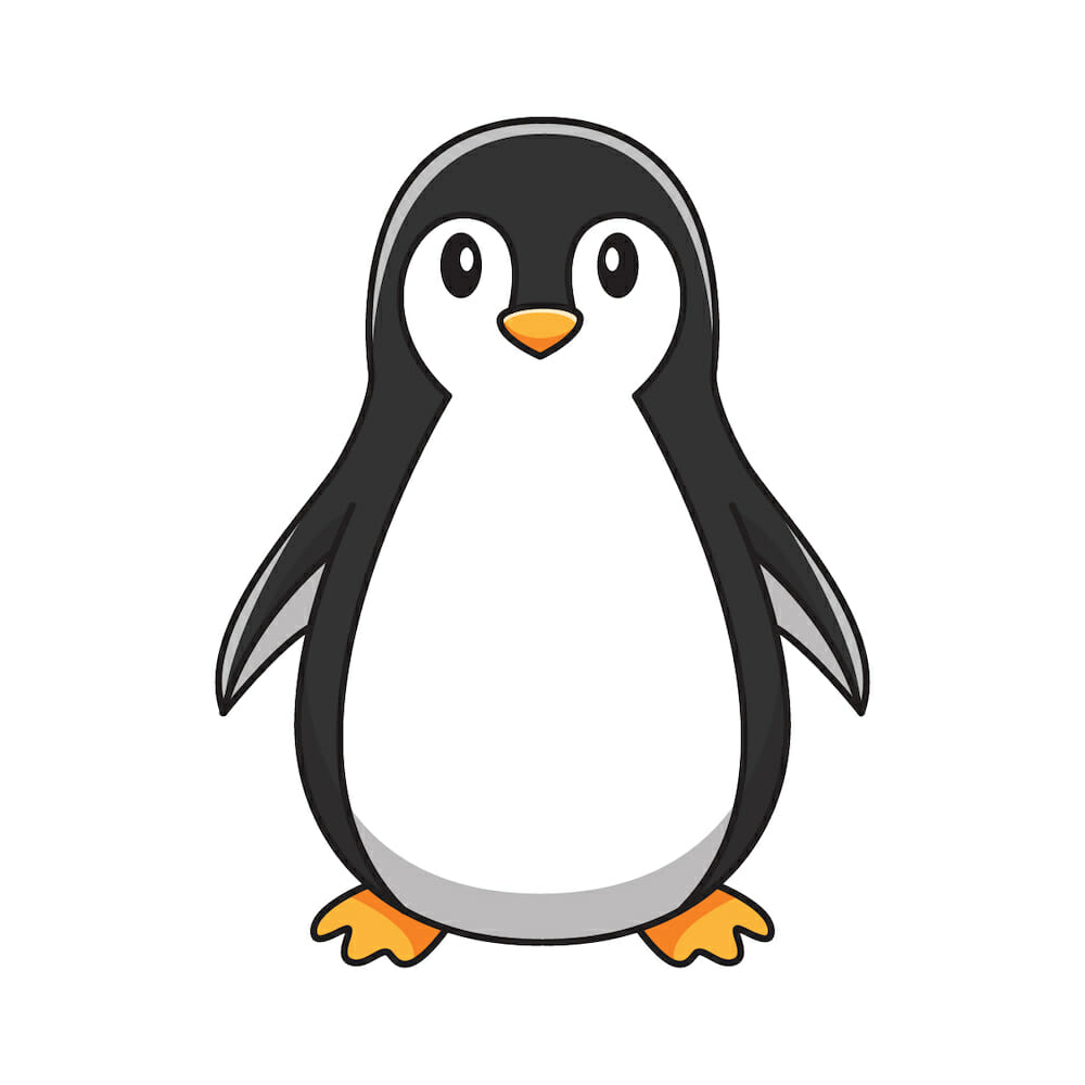 Cute Penguins To Draw