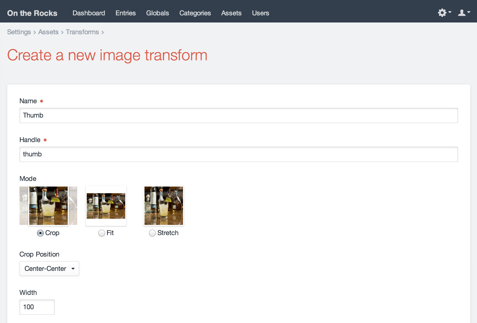 Image Transforms Craft CMS Documentation 2.x