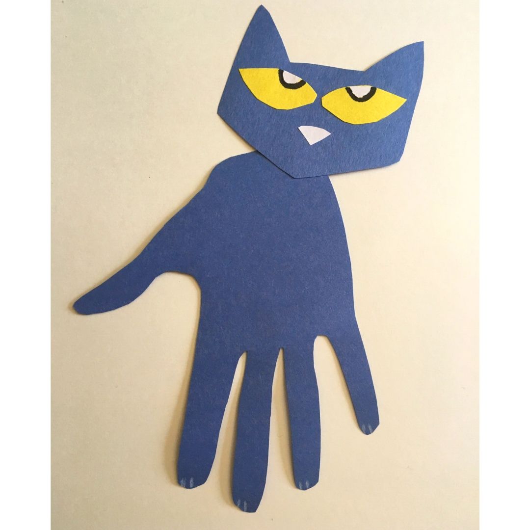 Pete The Cat Handprint Craft
