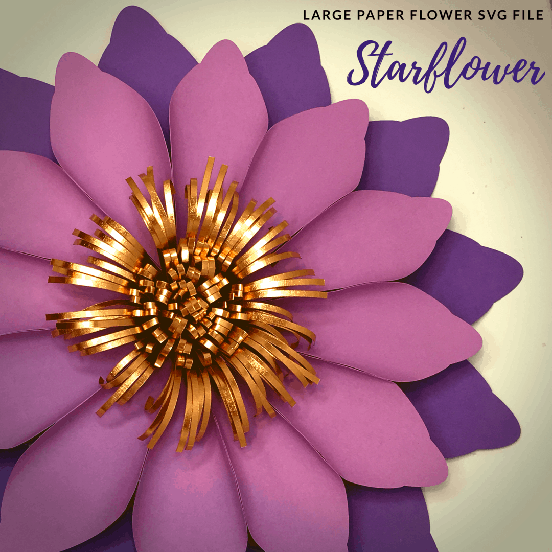 Large Flower Template SVG
