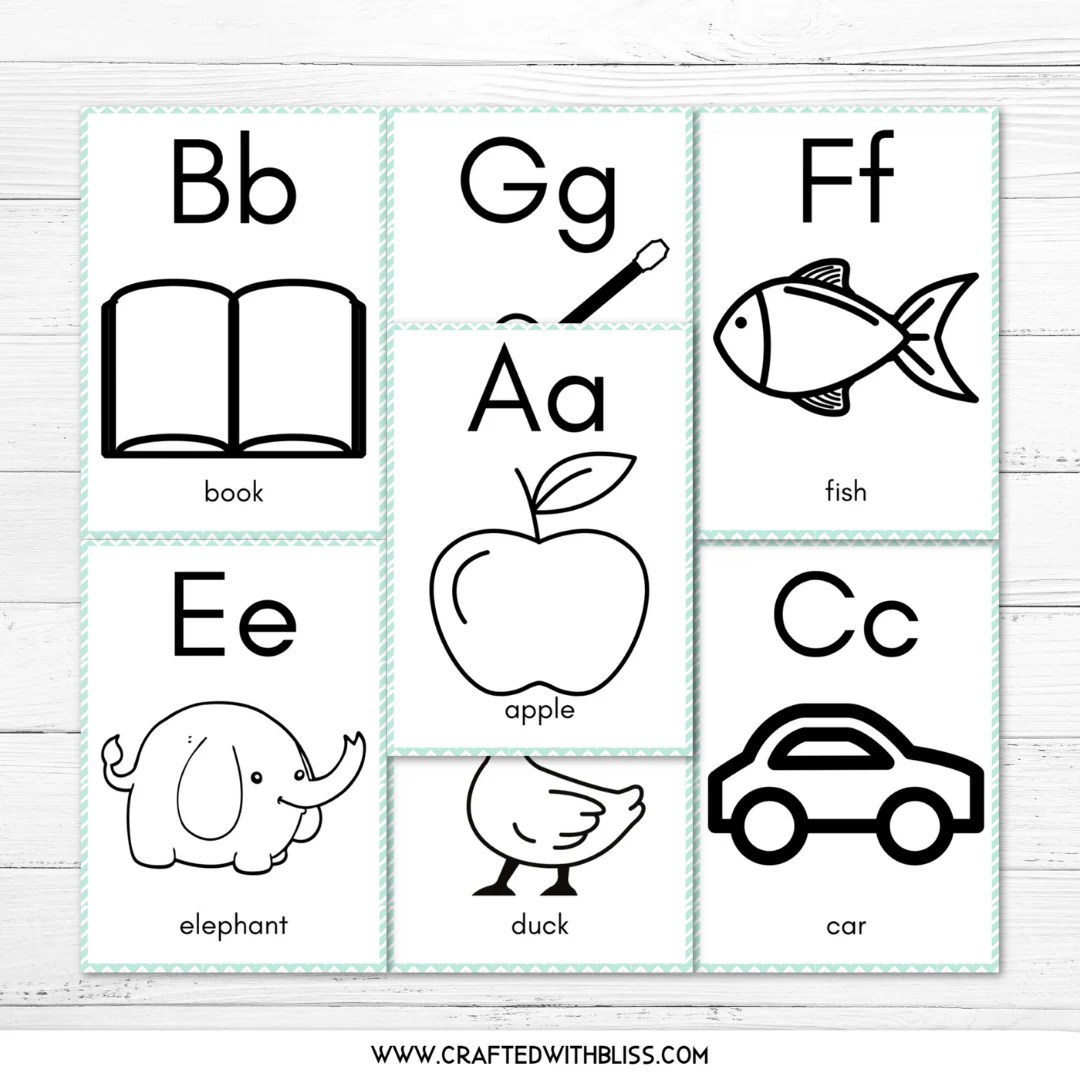 FREE Alphabet Coloring Worksheet Printable – CraftedwithBliss