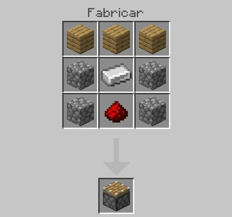 ¿Cómo se hace el pistón ️ en Minecraft?
