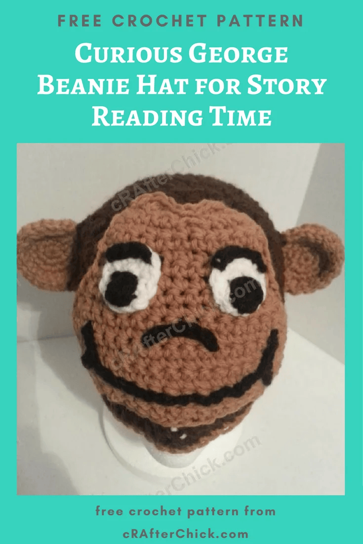 Curious Beanie Hat for Story Reading Time Crochet Pattern