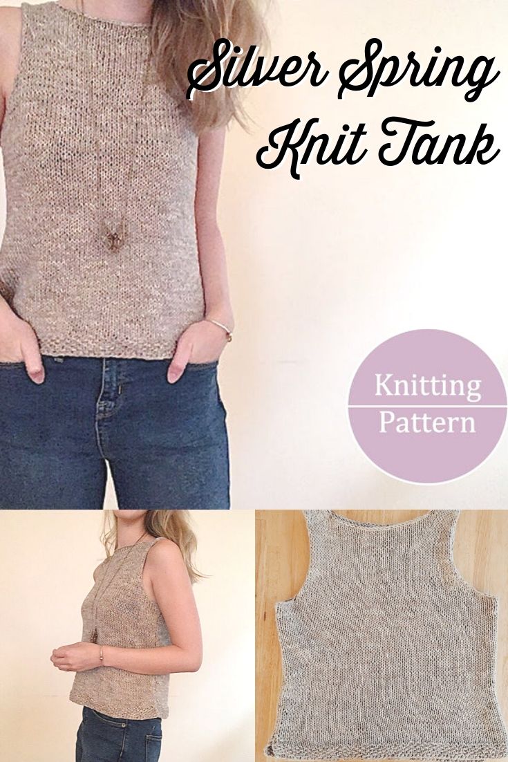 Gorgeous, classy and simple knit tank top knitting pattern. Love this stylish and refined easy knitting pattern. Wear it to the office or out and about. #knittingpattern #summerknits #knittoppattern #craftevangelist