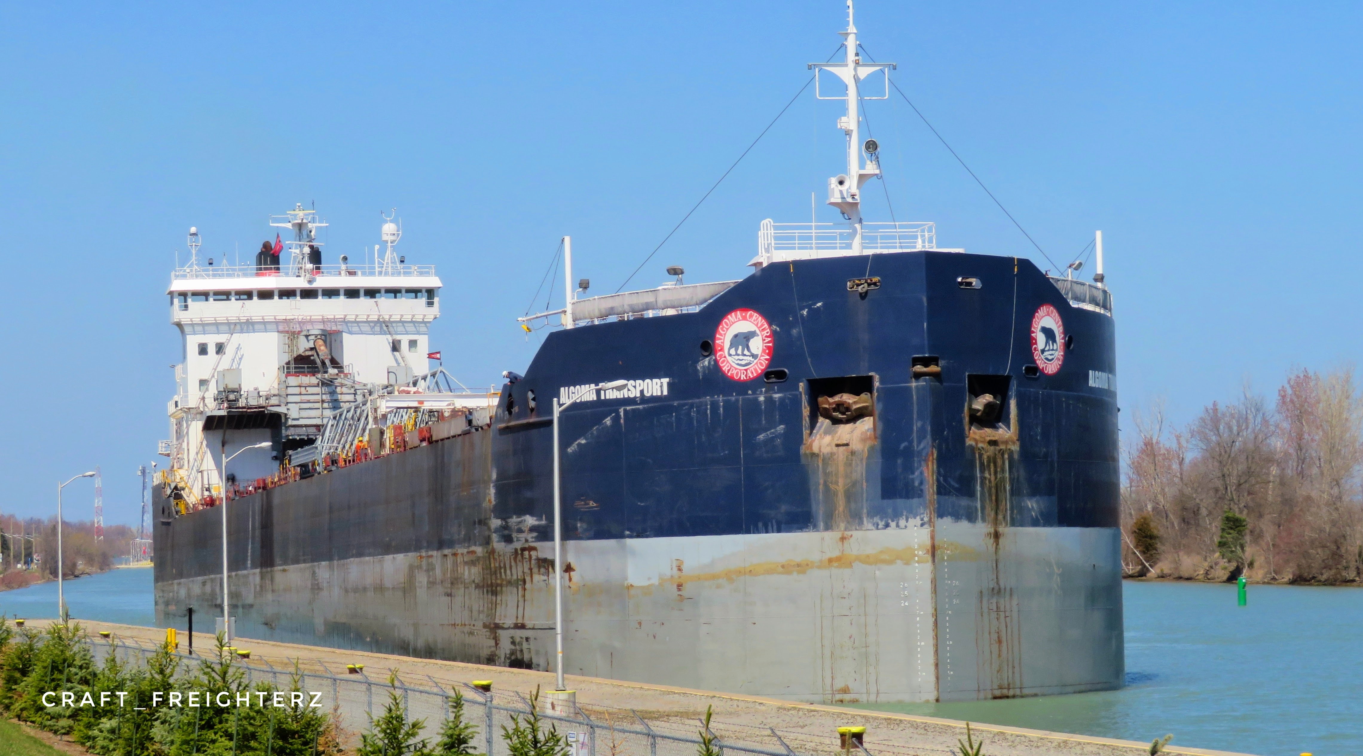 The ship Algoma Transport built in 1979. Craft_Freighterz