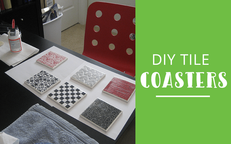 DIY Ceramic Tile Coasters Craft Her Way