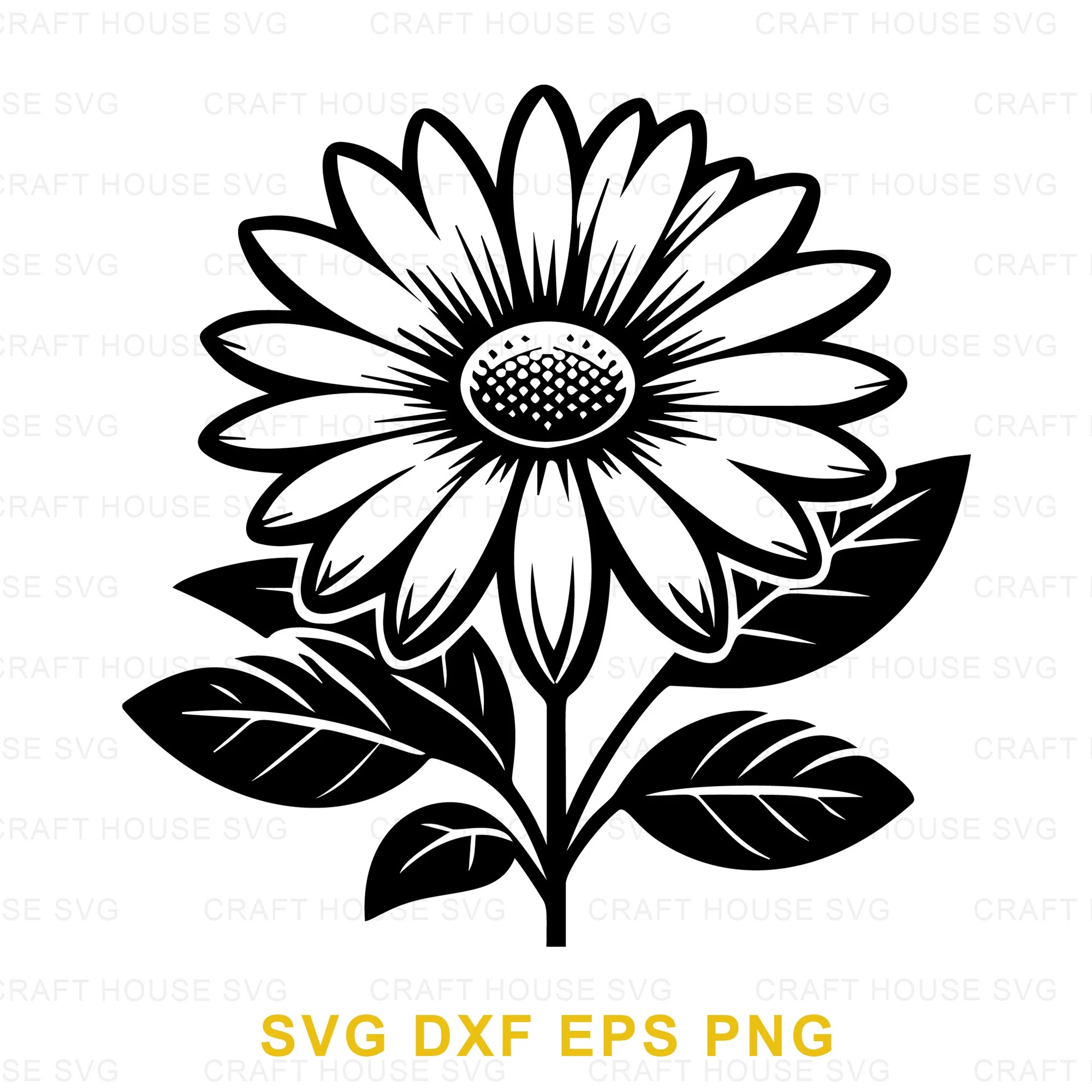 Intricate Daisy Flower SVG Craft House SVG