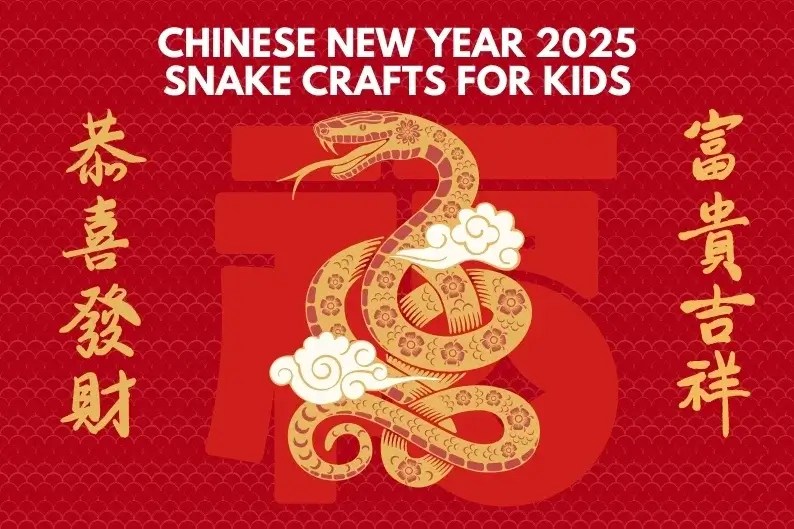 Chinese New Year Crafts for Kids Celebrate Snake Year