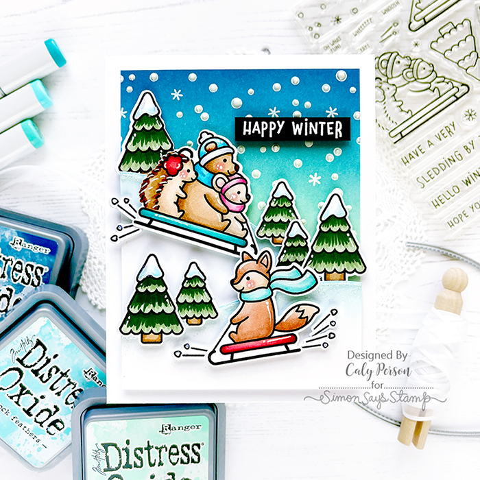 Lawn Fawn STAMPtember® 2022 Exclusive Sledding By Caly Person