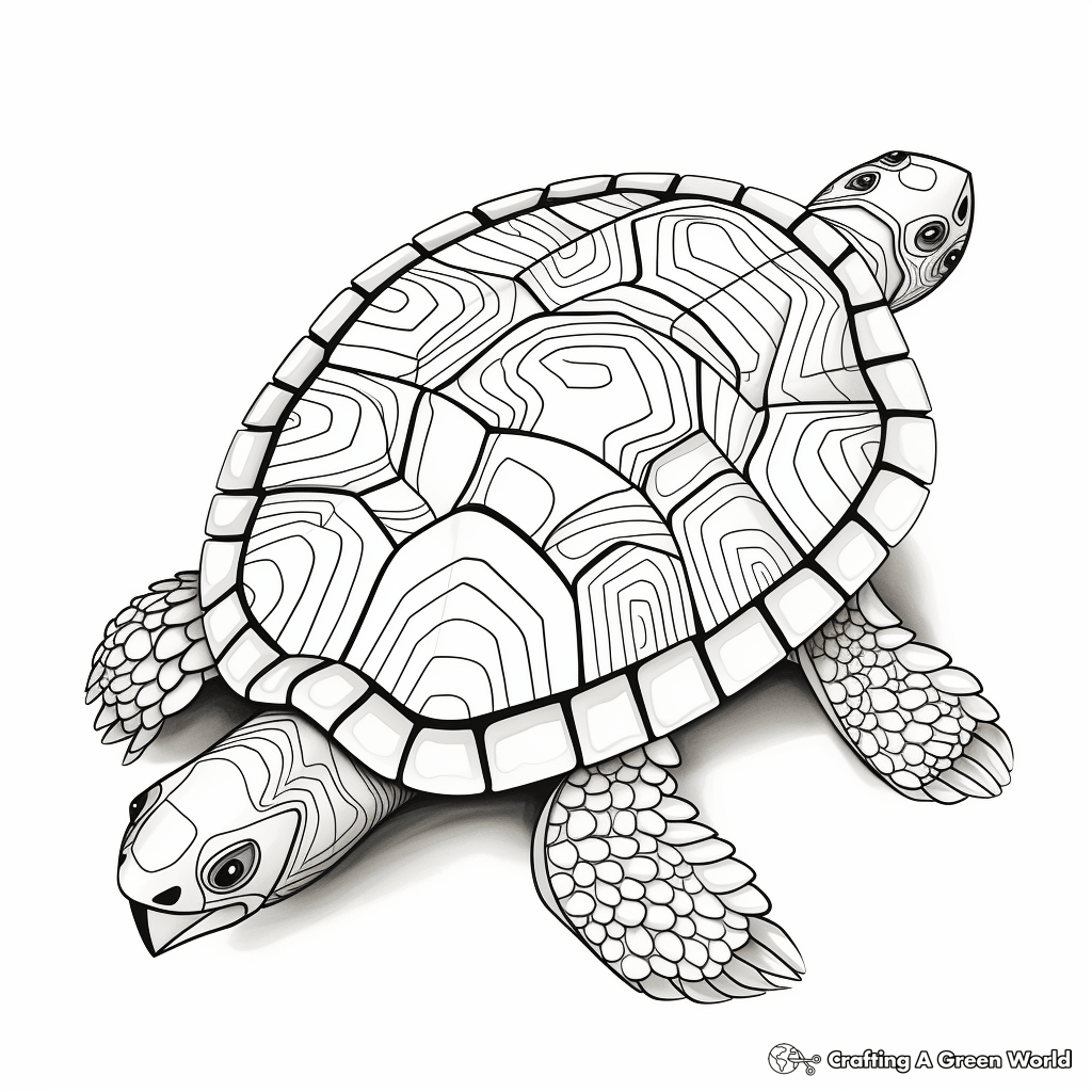 Turtle Shell Coloring Pages Free & Printable!