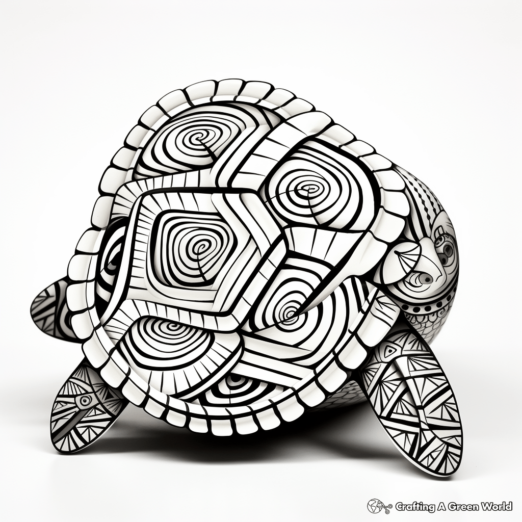 Turtle Shell Coloring Pages Free & Printable!