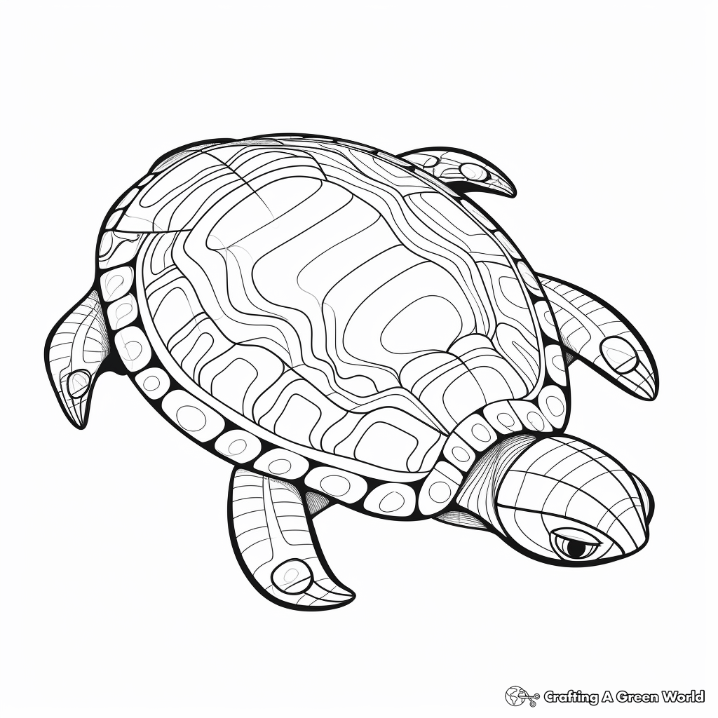 Turtle Shell Coloring Pages Free & Printable!