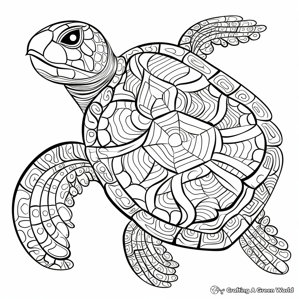 Turtle Shell Coloring Pages Free & Printable!