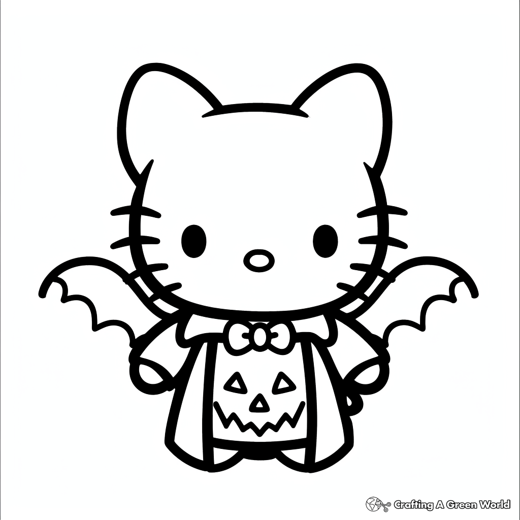 Free Hello Kitty Printable Coloring Pages
