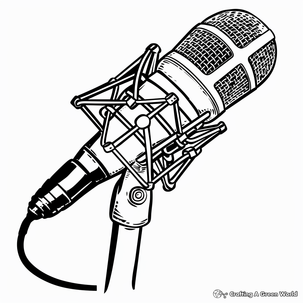 Microphone Coloring Pages Free & Printable!