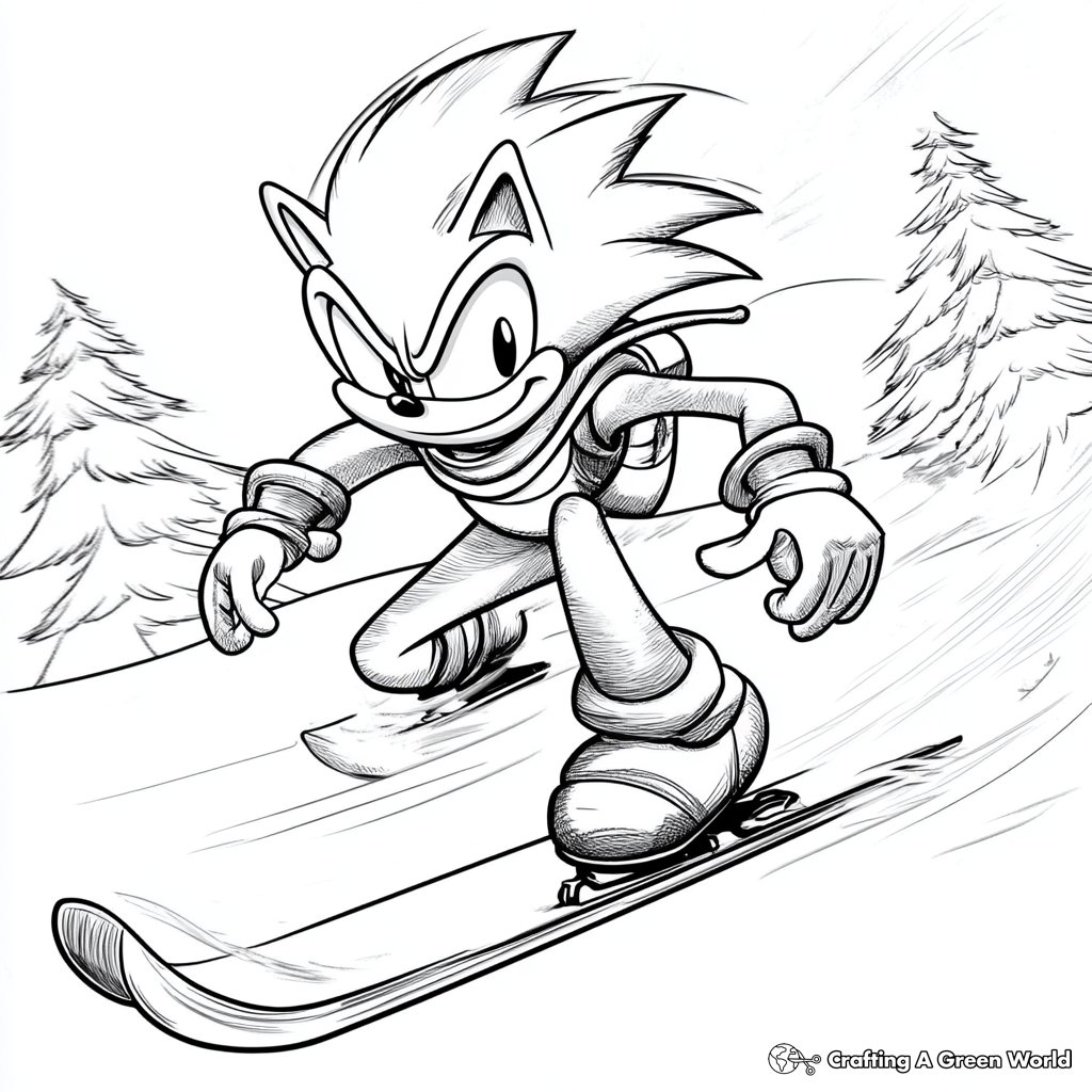 Sonic Christmas Coloring Pages Free & Printable!