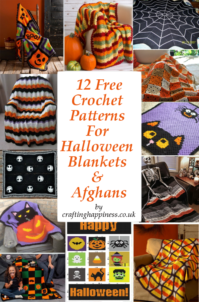12 Free Crochet Halloween Blanket, Throw & Afghan Patterns Crafting