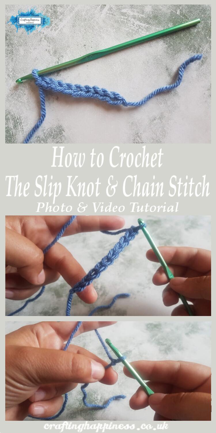 How To Slip Knot & Chain (CH) Stitch Crafting Happiness