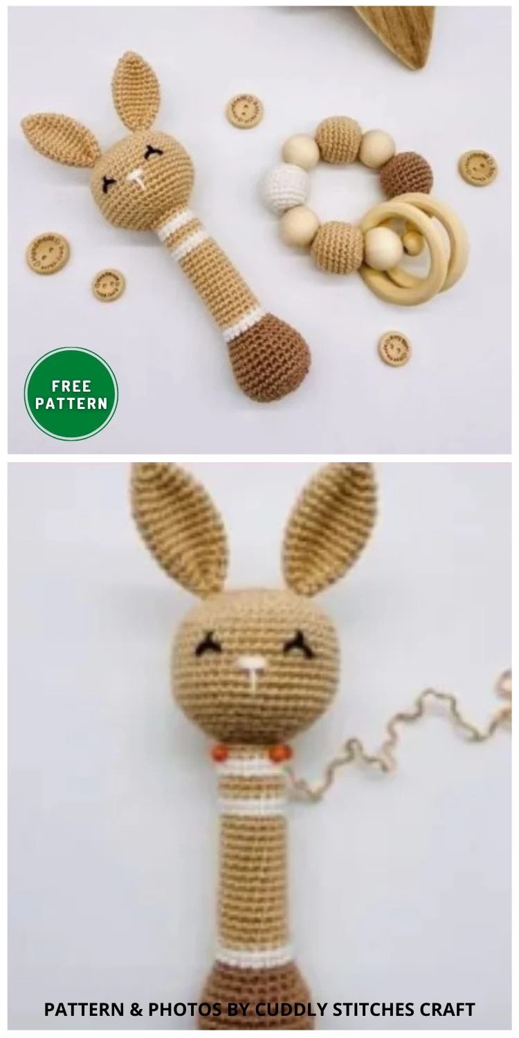 7 Free Crochet Animal Rattle Patterns For Babies Crafting Happiness