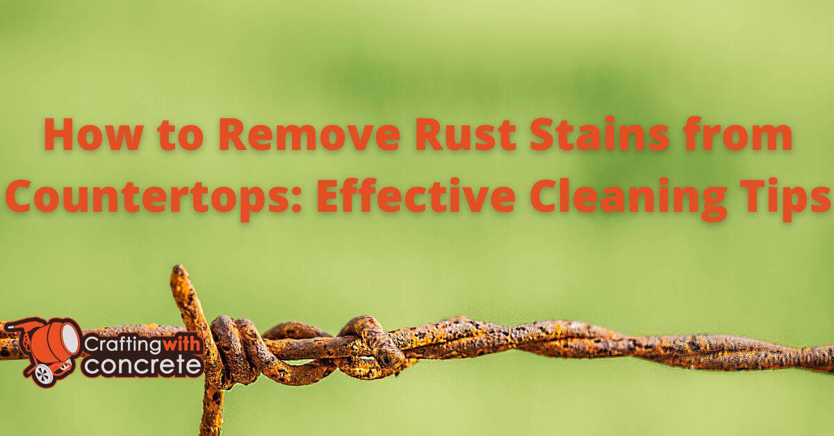 Rust Stain Removal Clean Countertops with Ease