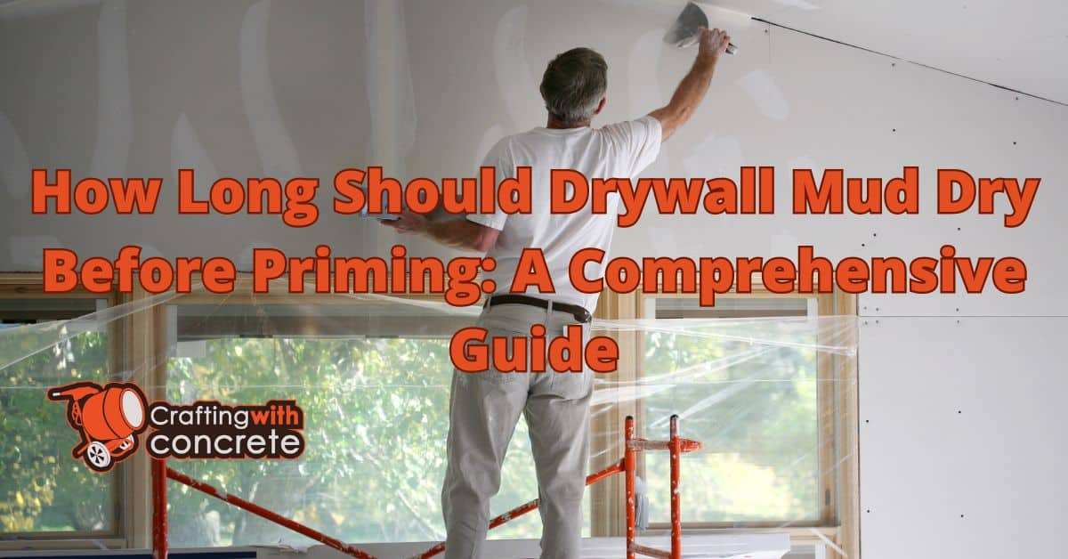 How long should drywall mud dry before priming