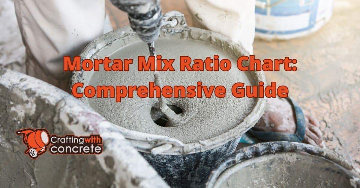 Mortar mix ratio chart
