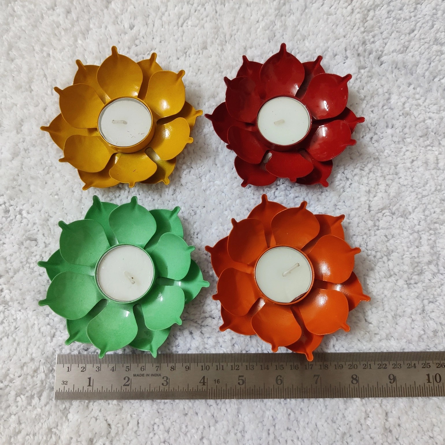 Colored Lotus Candle Holder Craft Material Hub