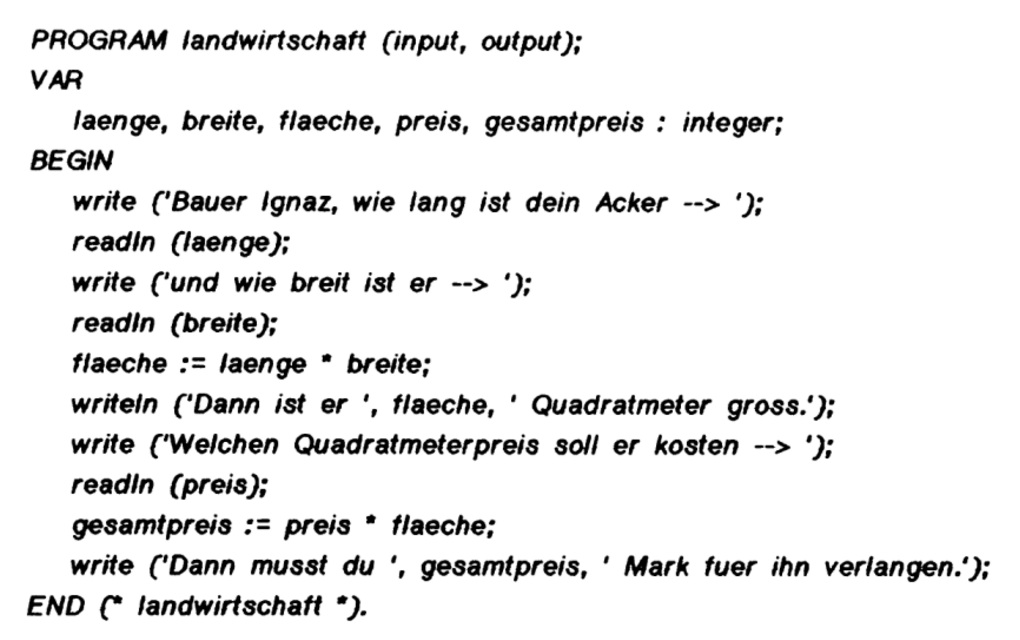 Pascal program The Craft of Coding
