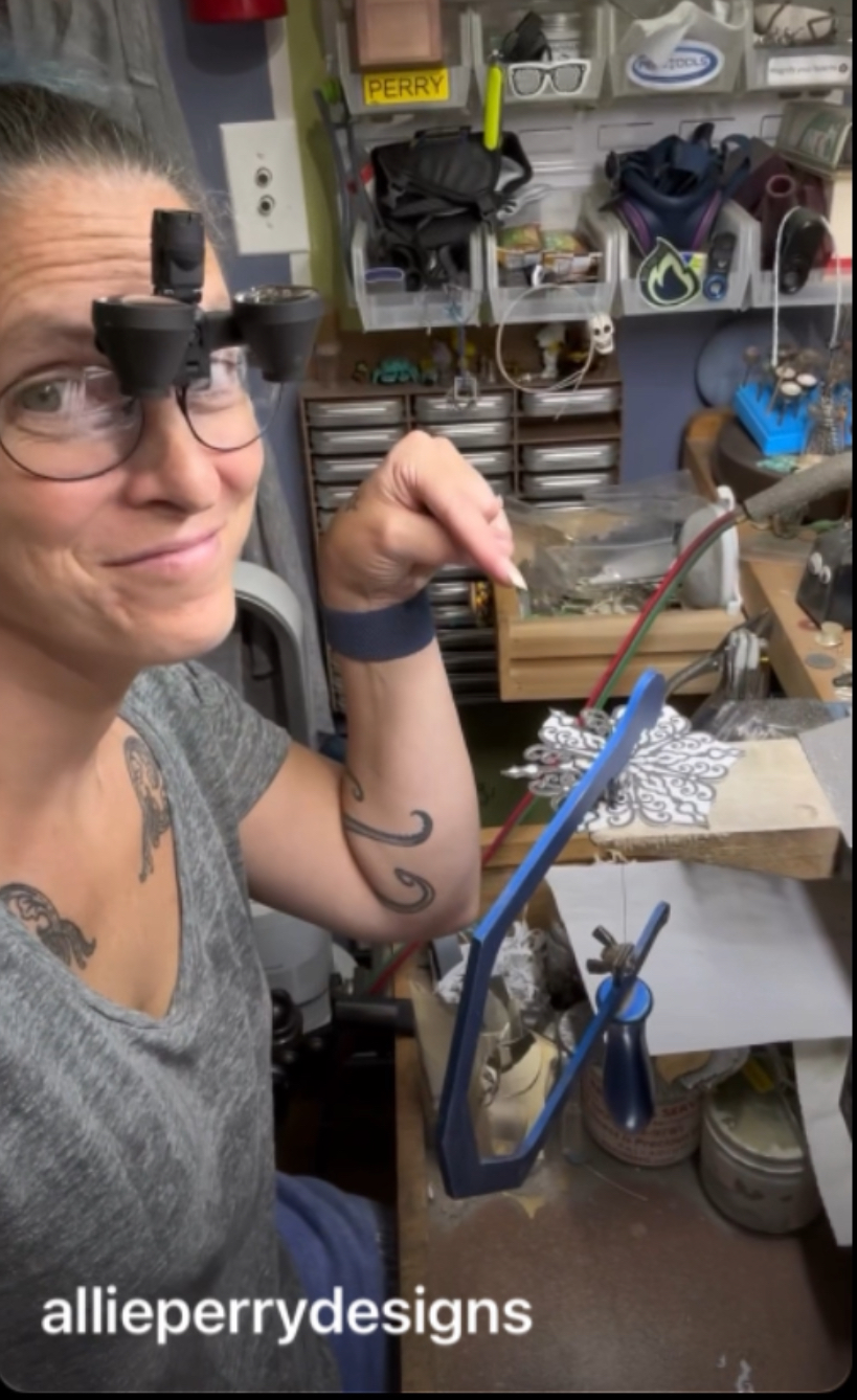 Customer Corner – Allie Perry, Goldsmith, Jeweler - CraftOptics
