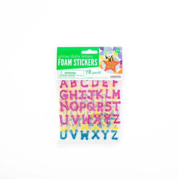 Foam Stickers Glitter Dotty Letters Craft Project Ideas