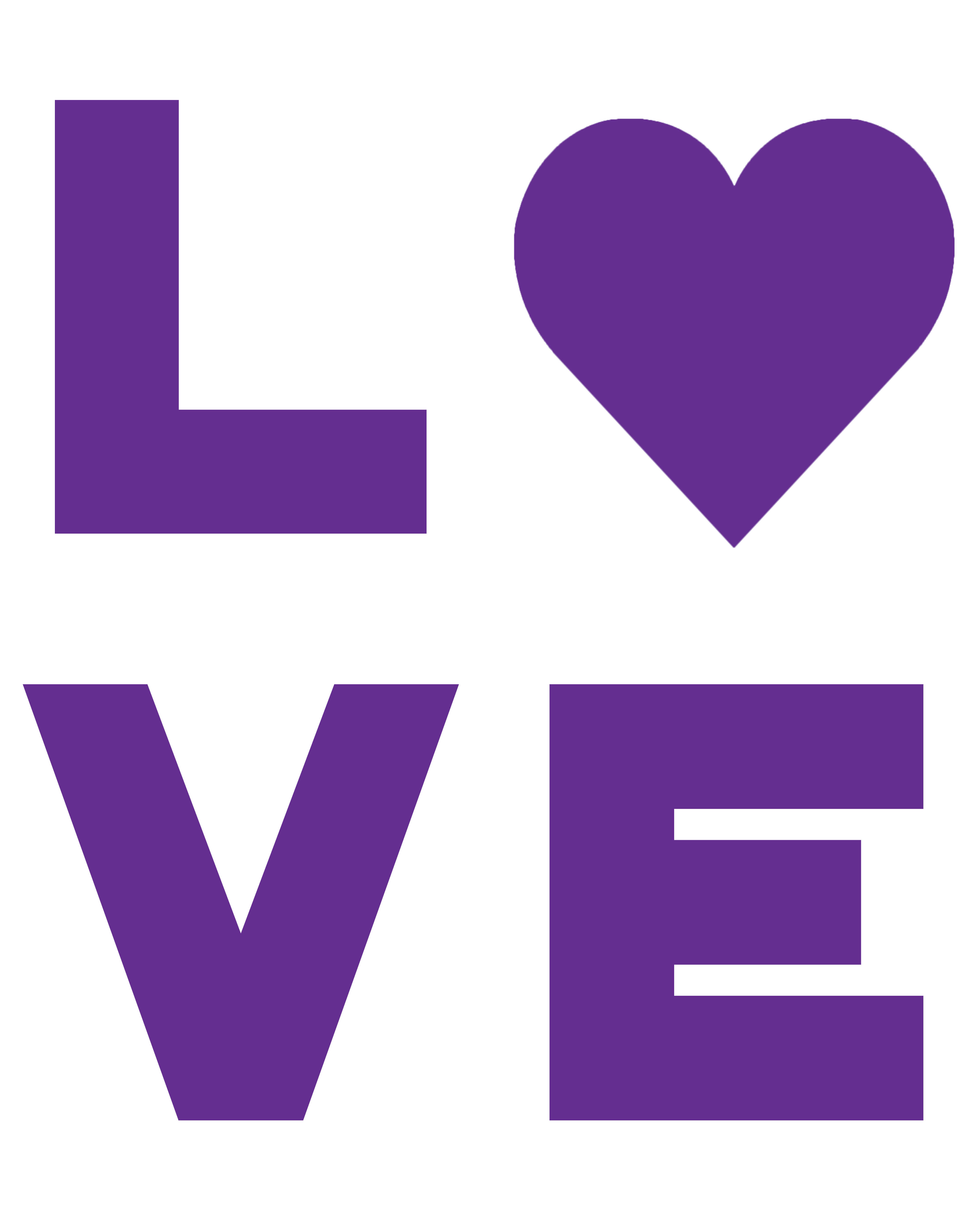 Love Stencil Template