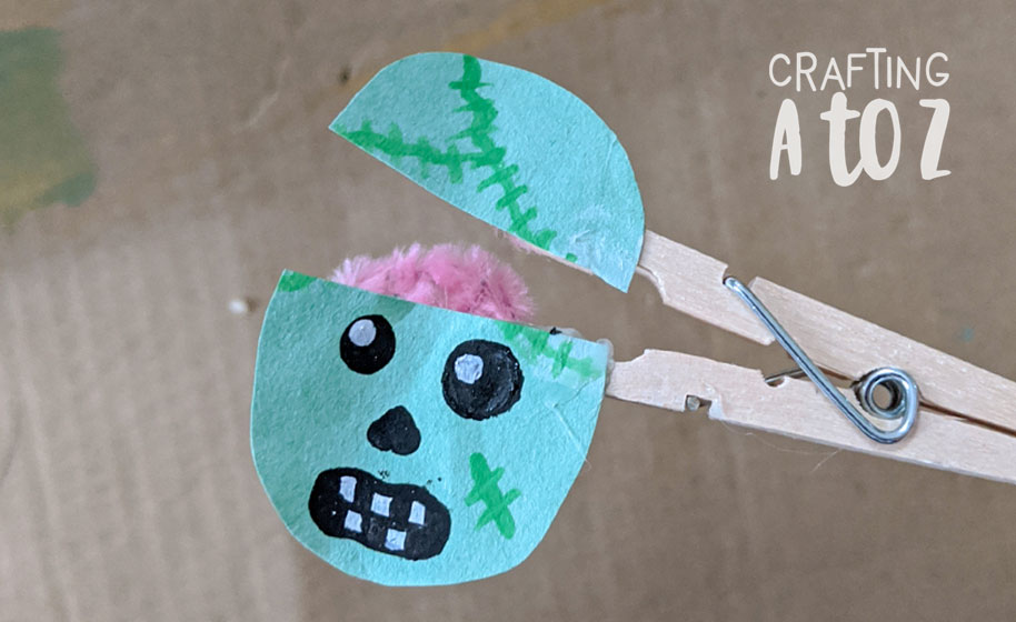 Clothespin Zombie Craft Project Ideas