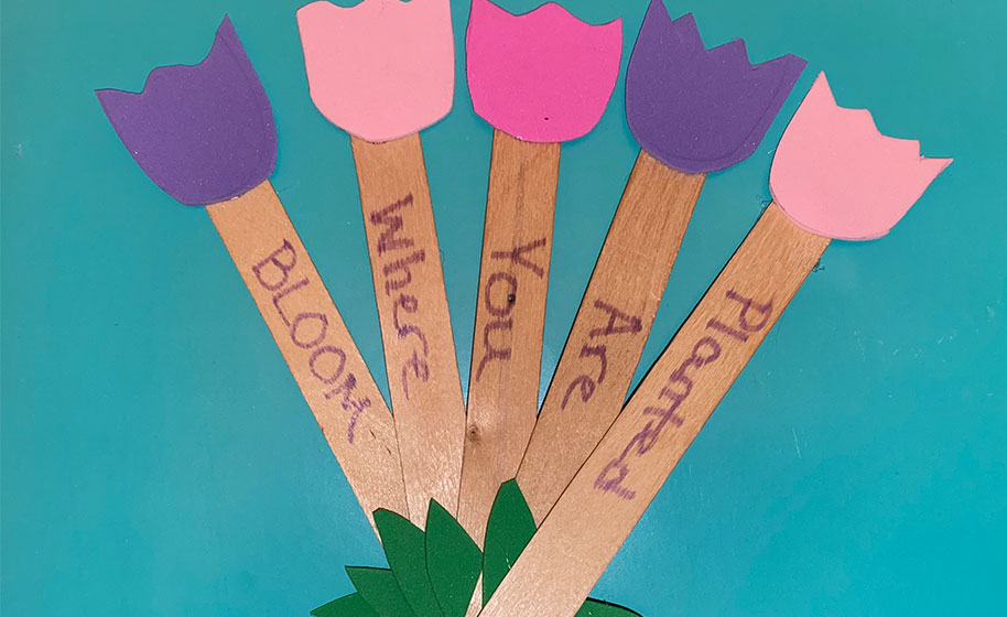 Foam Flower Garden Craft Project Ideas