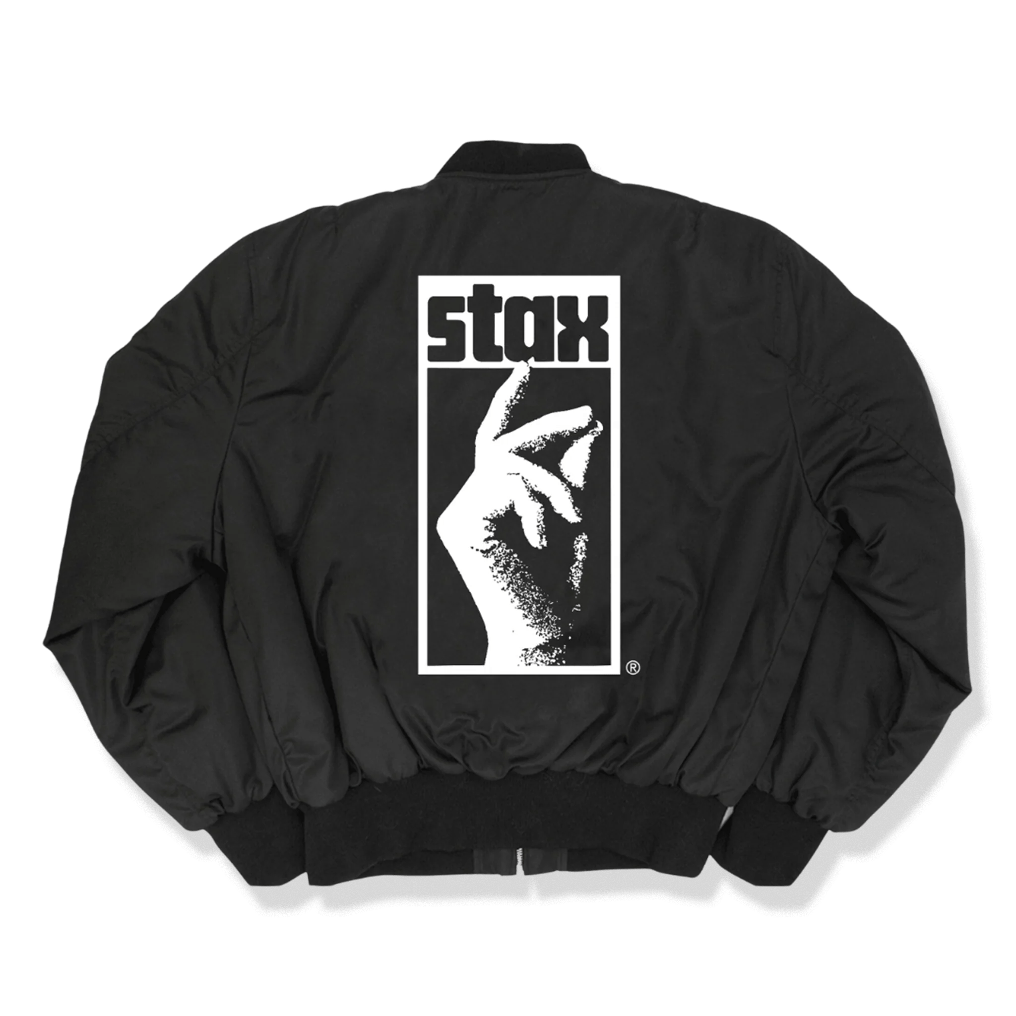 Stax Records Classic Finger Snap Bomber Jacket (Black) Craft Recordings